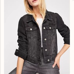 FREE PEOPLE RUMORS DENIM JACKET - XS